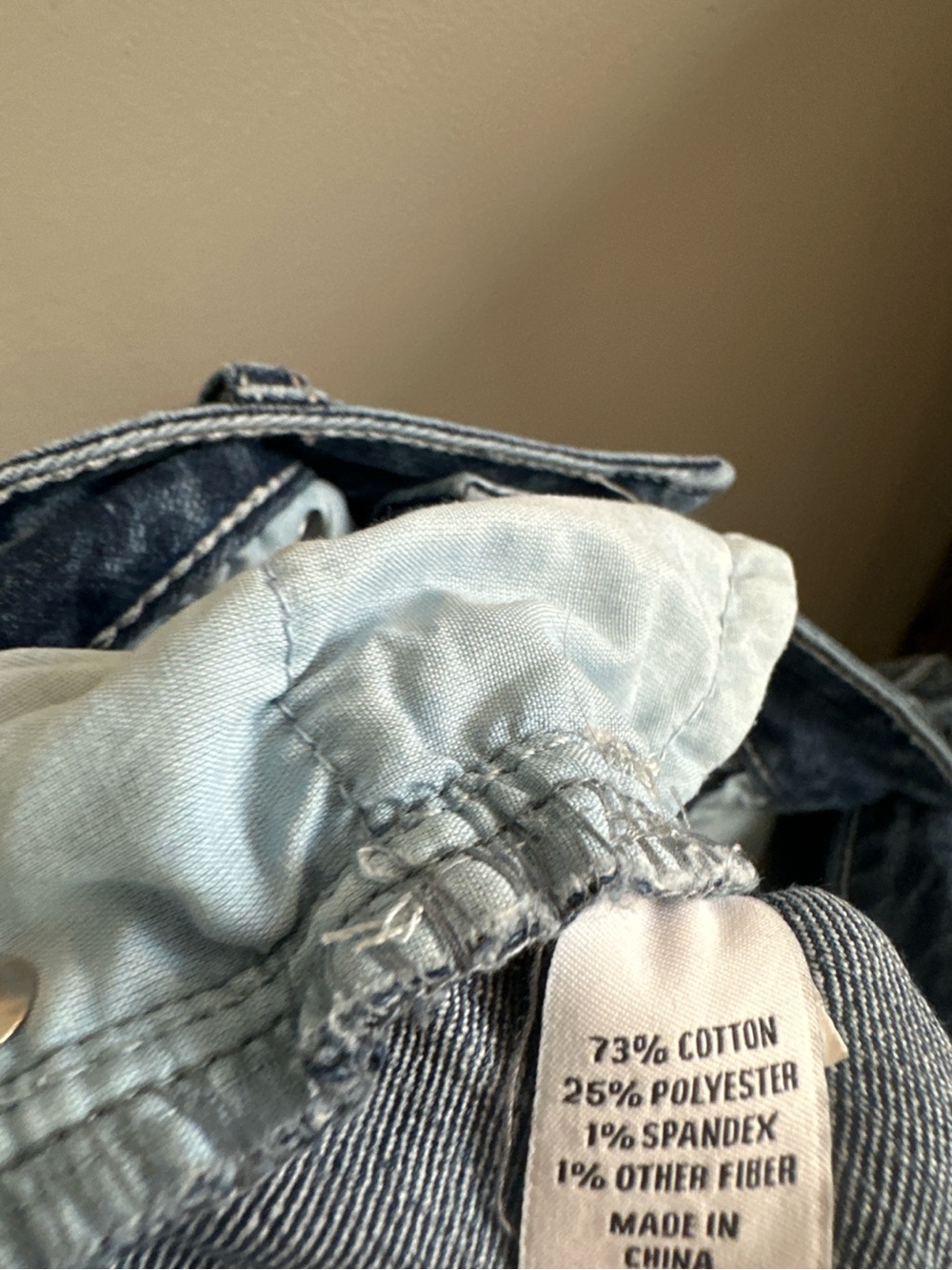 RSQ Girls Size 14 Distressed Flare Jeans Medium Wash Y2K Stretch Denim - Picture 6 of 9